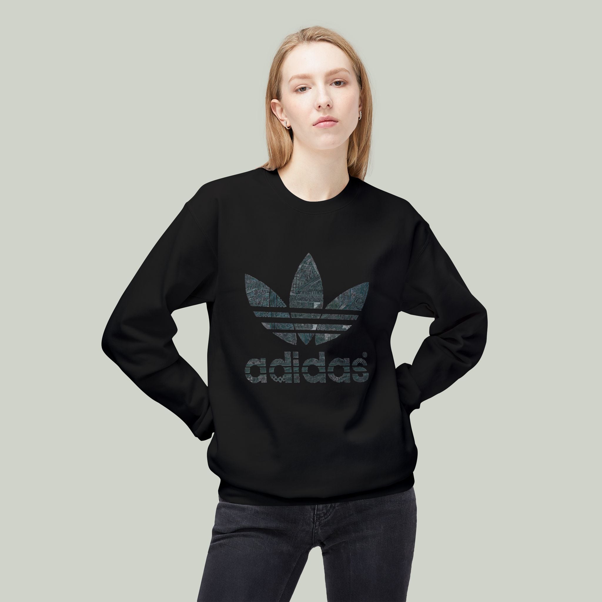 Crewneck Adidas Unisex Sweatshirt — Vintage Adidas Retro Graphic - Image 14