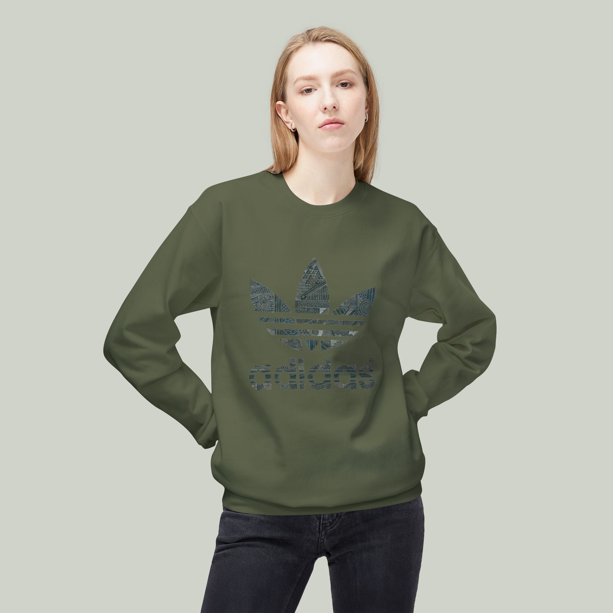 Crewneck Adidas Unisex Sweatshirt — Vintage Adidas Retro Graphic - Image 26