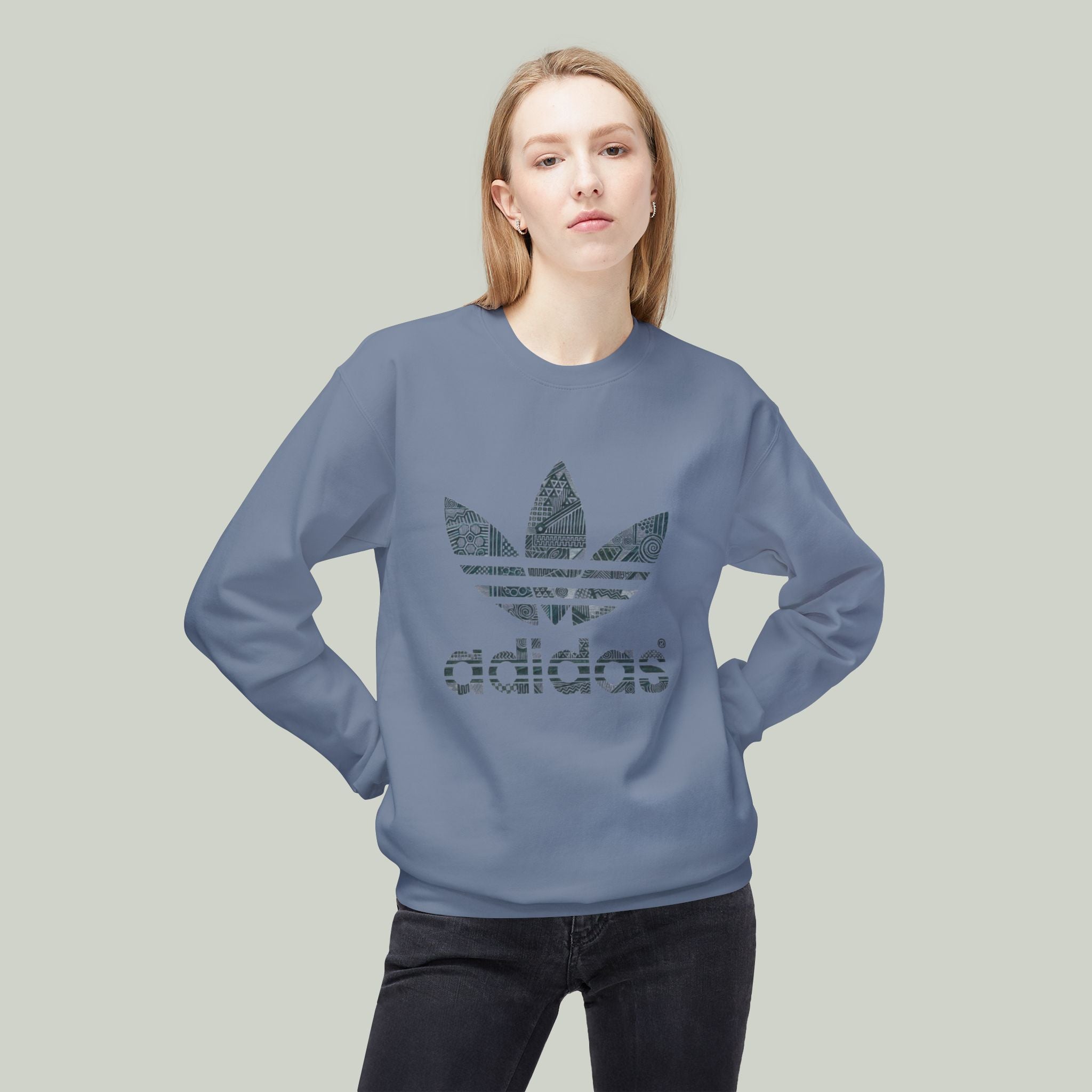 Crewneck Adidas Unisex Sweatshirt — Vintage Adidas Retro Graphic - Image 34