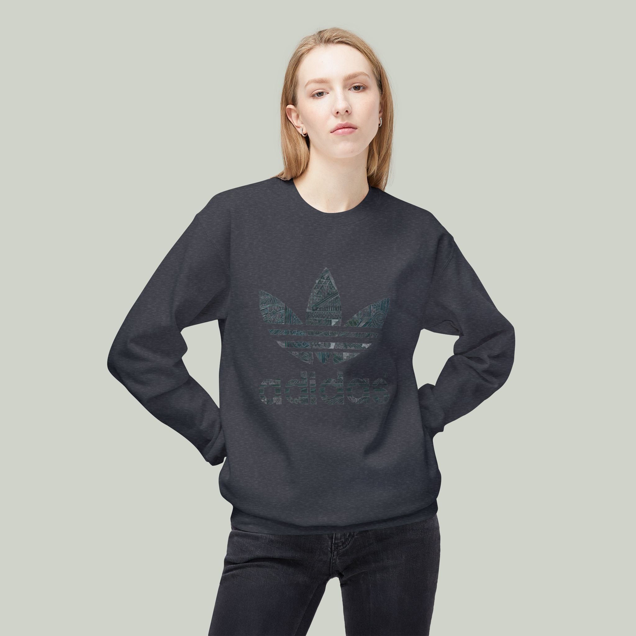 Crewneck Adidas Unisex Sweatshirt — Vintage Adidas Retro Graphic - Image 30