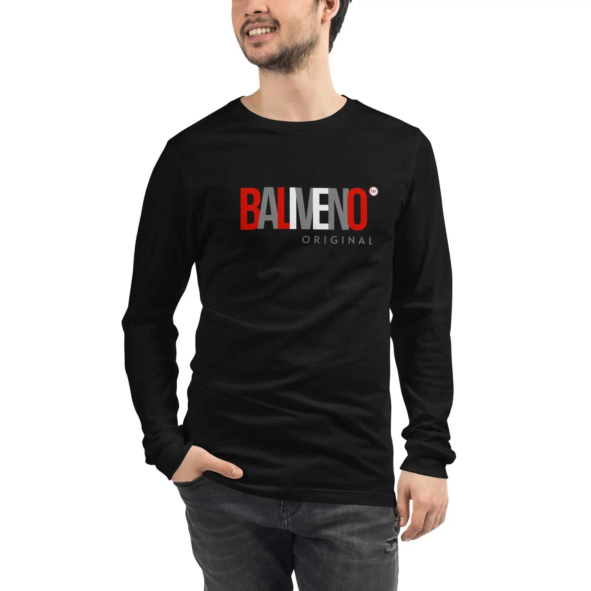 Baliveno Unisex Printed Cotton Long Sleeve TeeBaliveno Unisex Printed Cotton Long Sleeve TeeEnrich your wardrobe with a versatile long sleeve tee. For a casual look, combine it with your favorite jeans, and layer it with a button-up shirt, a zip-up hoodie, [Bal]